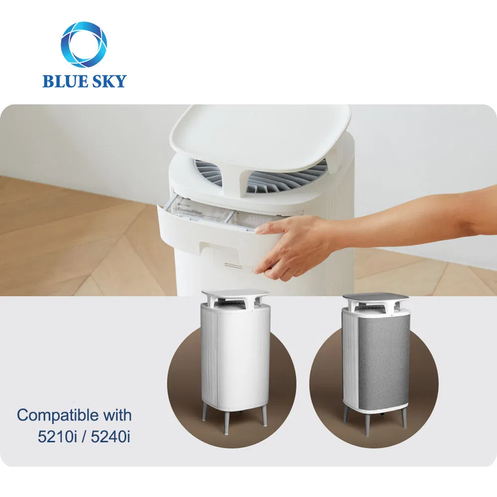 Factory Supply Activated Carbon H13 Air Filter Replacement for Blueair Dustmagnet 5200 Series Home Air Purifier Part