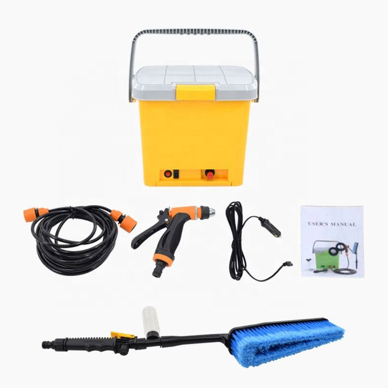 Portable Spray Washer Machine High Pressure 12V DC Water Pump for Car Washing with Tank