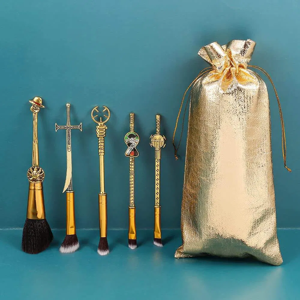 Cartoon Makeup Brush Set Metal Handle Professional Cosmetic Brush Kit