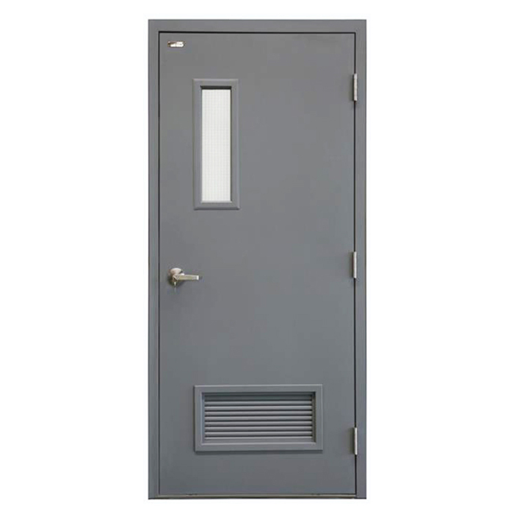 Reliable Smoke Seal Block Fumes Secure Steel Fire Door