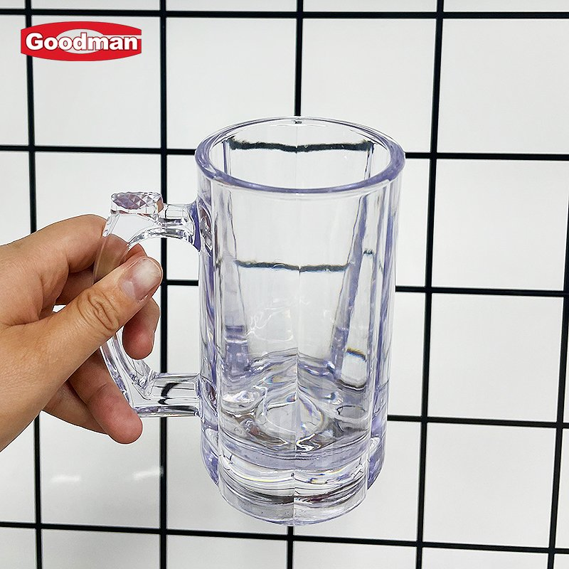Customized Logo 605ml Unbreakable Frozen Sublimation Blanks Plastic Glass Beer Mugs