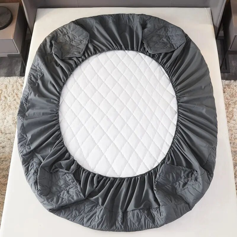 High Quality Quilted Mattress Topper Waterproof Bed Mattress Protect Cover