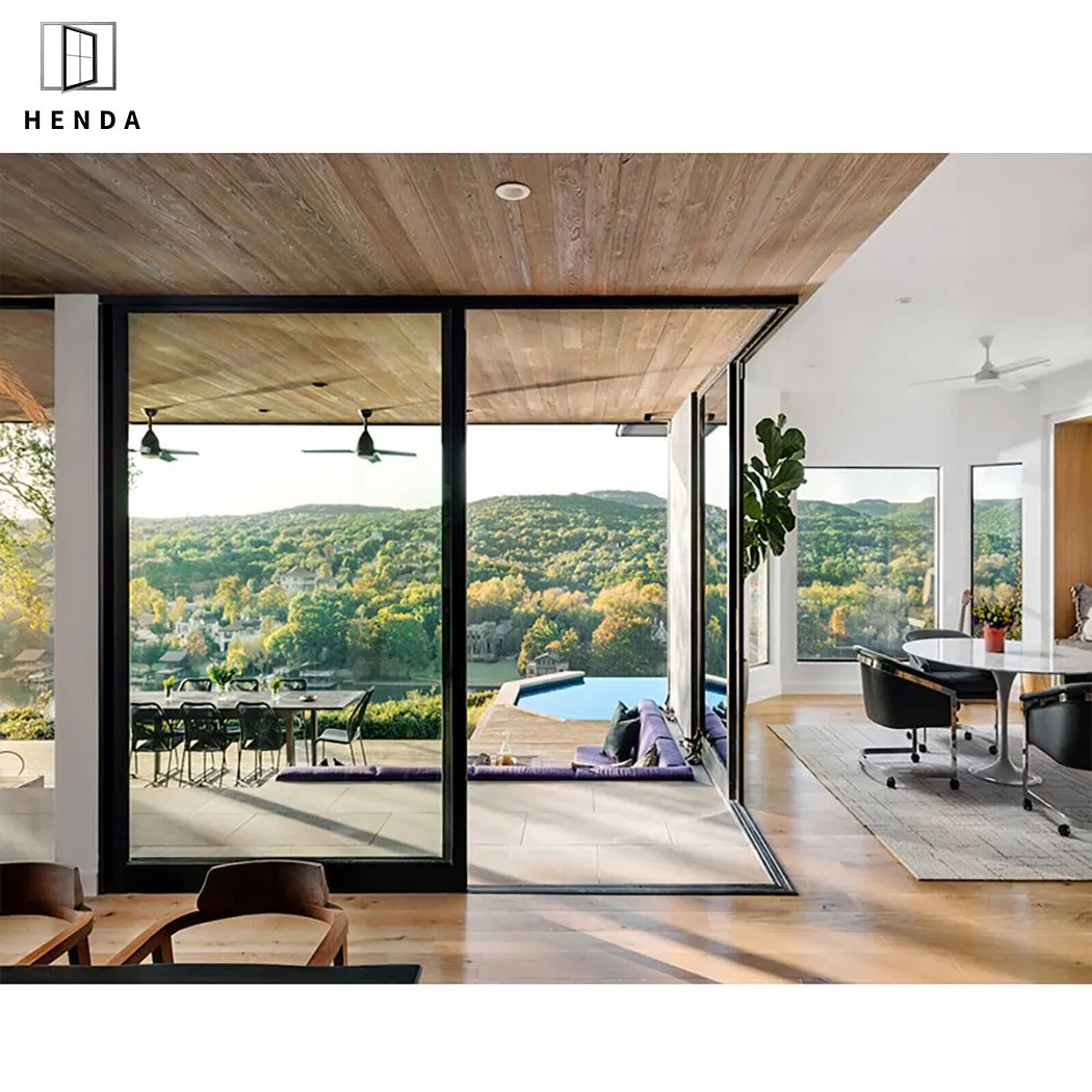 Guangzhou Commerical Screen Glass 16 18 40 Sliding Door 3 4 Panel Slime Line Doors Sale Aluminium Sliding Doors