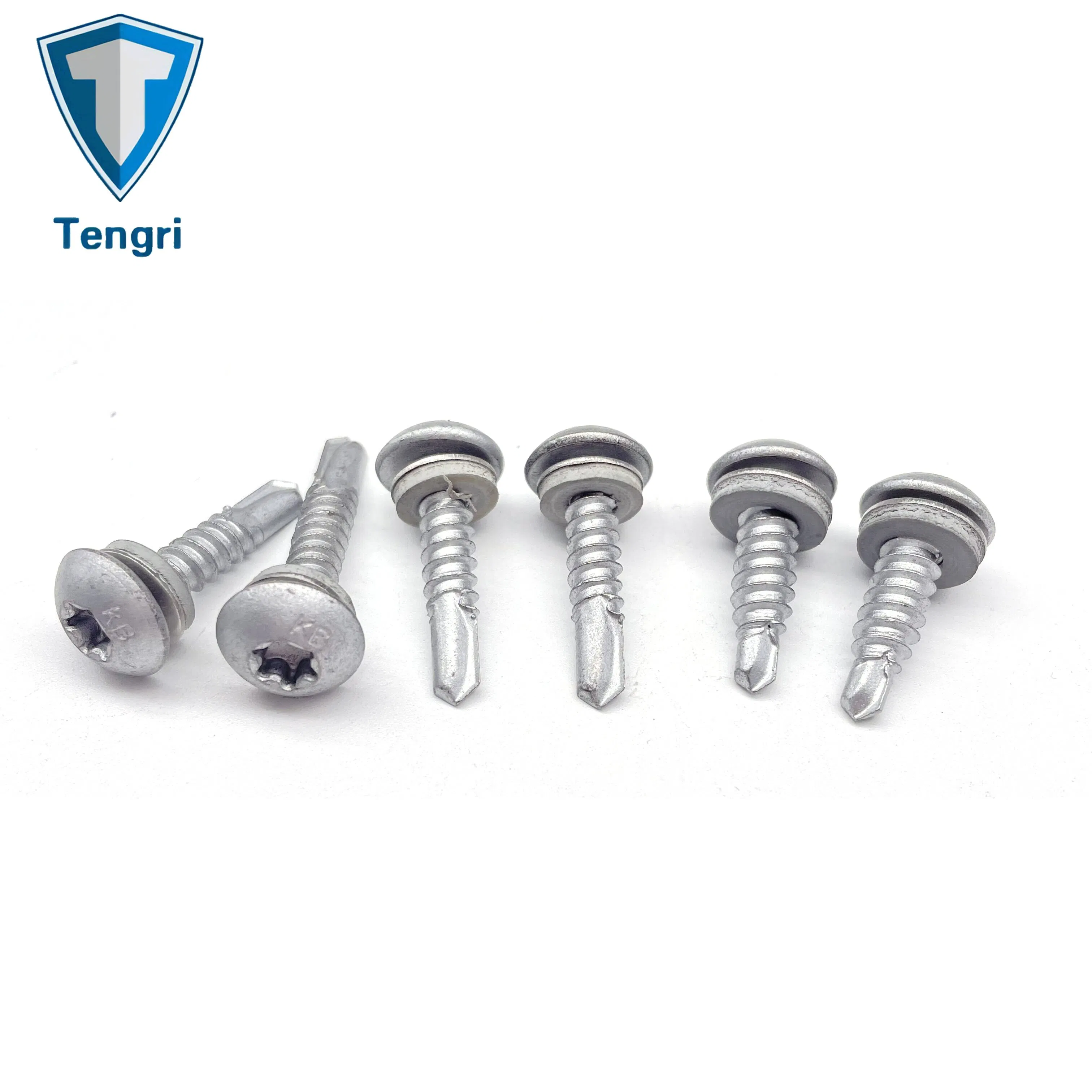 Биметаллический саморез с EPDM шайбой, Torx, SS316/SCM435