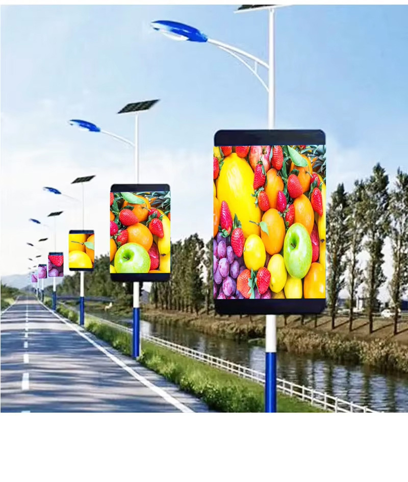 Outdoor LED Pole Display with Full Color Smart Technology