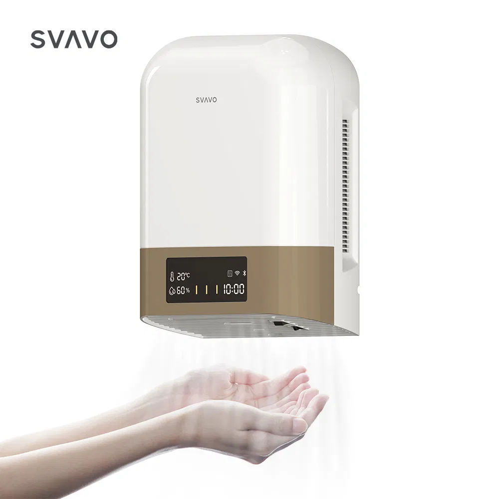 Commercial Low Noise LED Work Light 220V Compact Electric Hand Dryers for Bathrooms