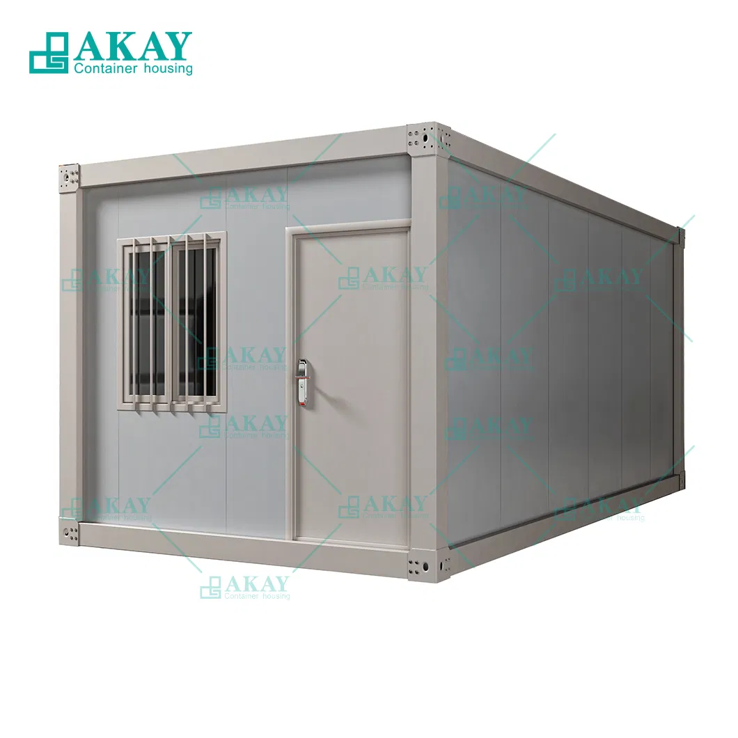 Sandwich Panel Prefab Flat Pack Good Price Foldable Mobile Portable Expandable Luxury Shipping Container House for Single Apartment Home Prefabricated-Building