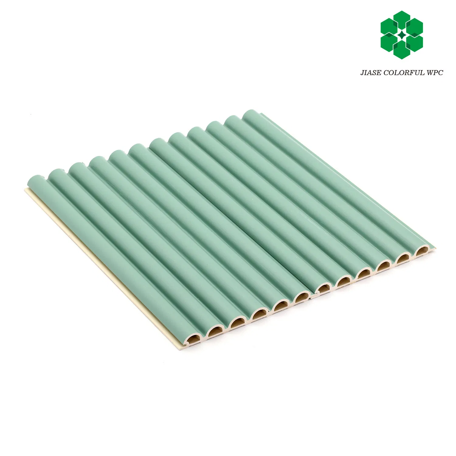 Semicircle Plate Waterproof Wood Plastic Composite WPC Wall Panel for Indoor Decorative