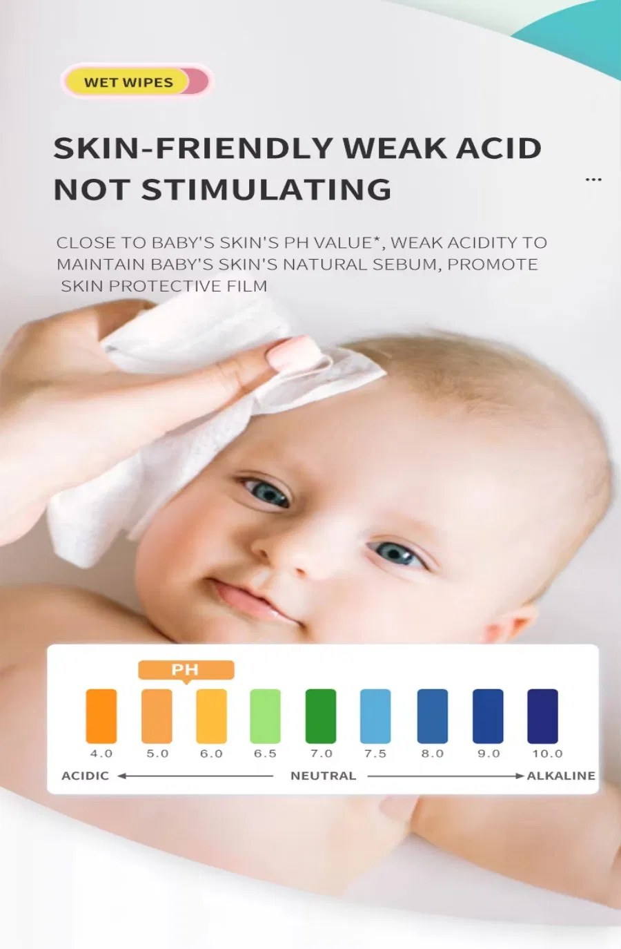 Soft and Safe Baby Wet Wipes – Alcohol-Free Fragrance-Free OEM/ODM Available