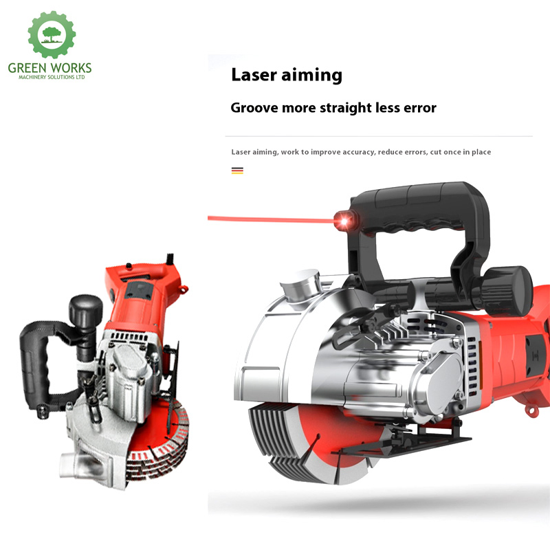 4800W Electric Groove Wall Chaser Slotting Machine with Laser Guide Wall Cutting Machine