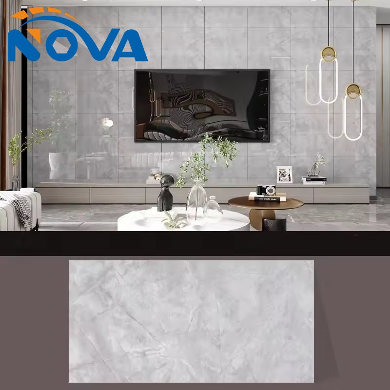 Wallpaper for Living Room Wall White Marble Design Water-Proof Wallpaper Adhesive