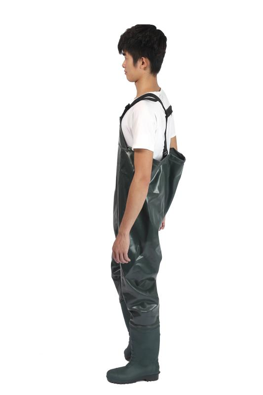 Men Waterproof Waist Pants Hunting Rubber Boots Waders