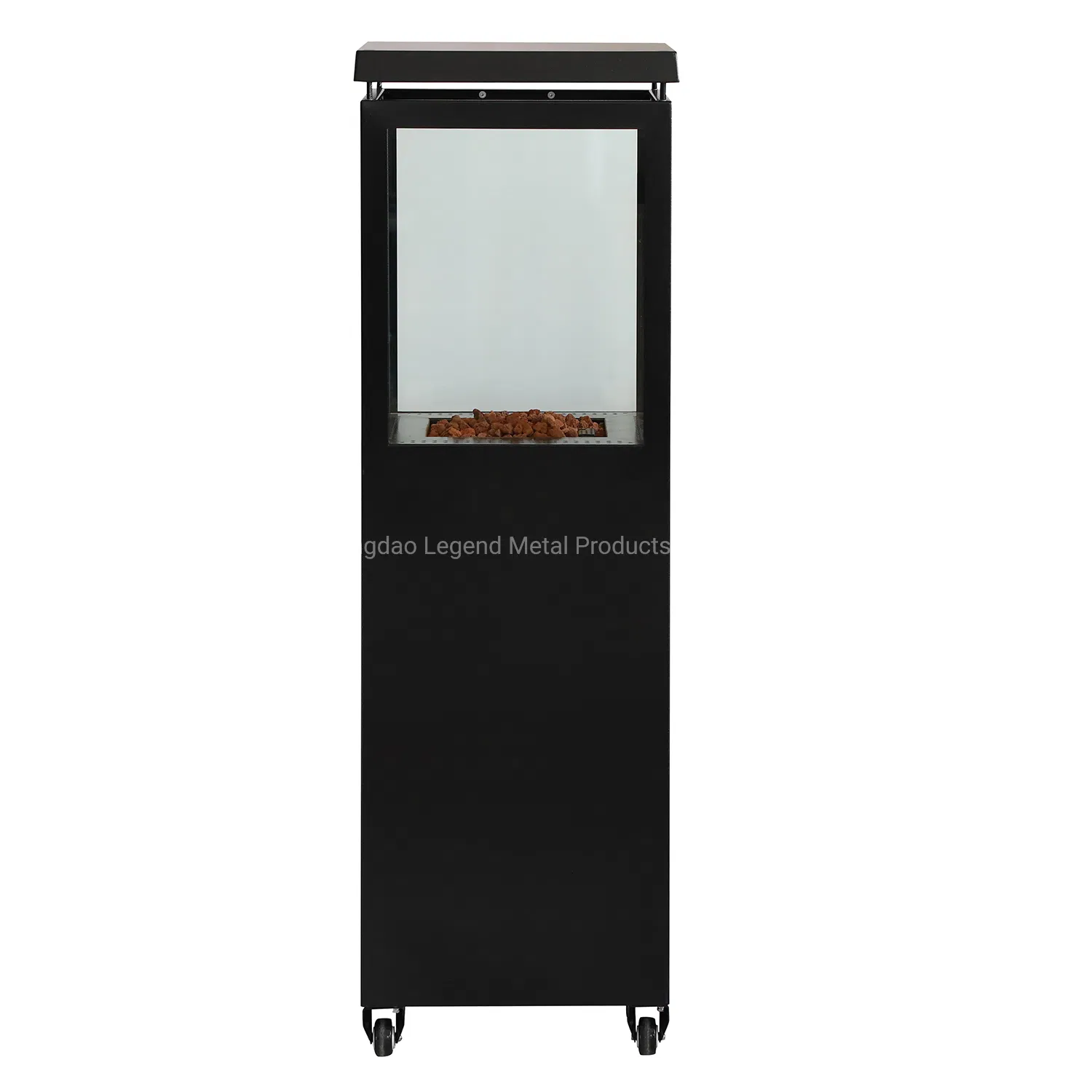 Outdoor Gas Fireplace Freestanding with Ceramic Glass Using Butane by LPG Fr400
