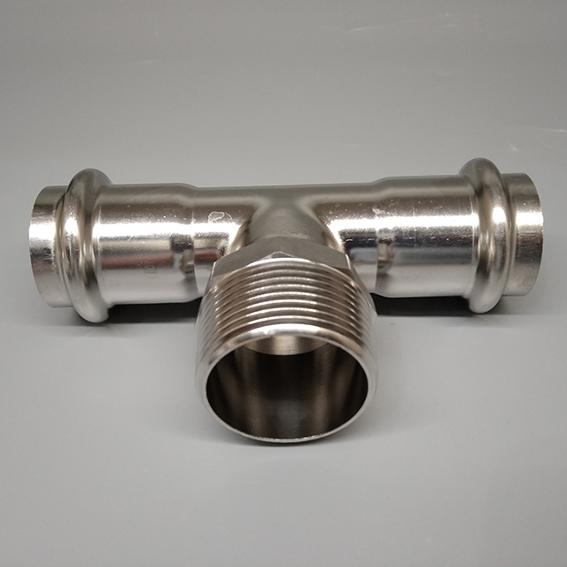 Food Grade SS304 SS316 Stainless Steel Pipe Fittings Tee