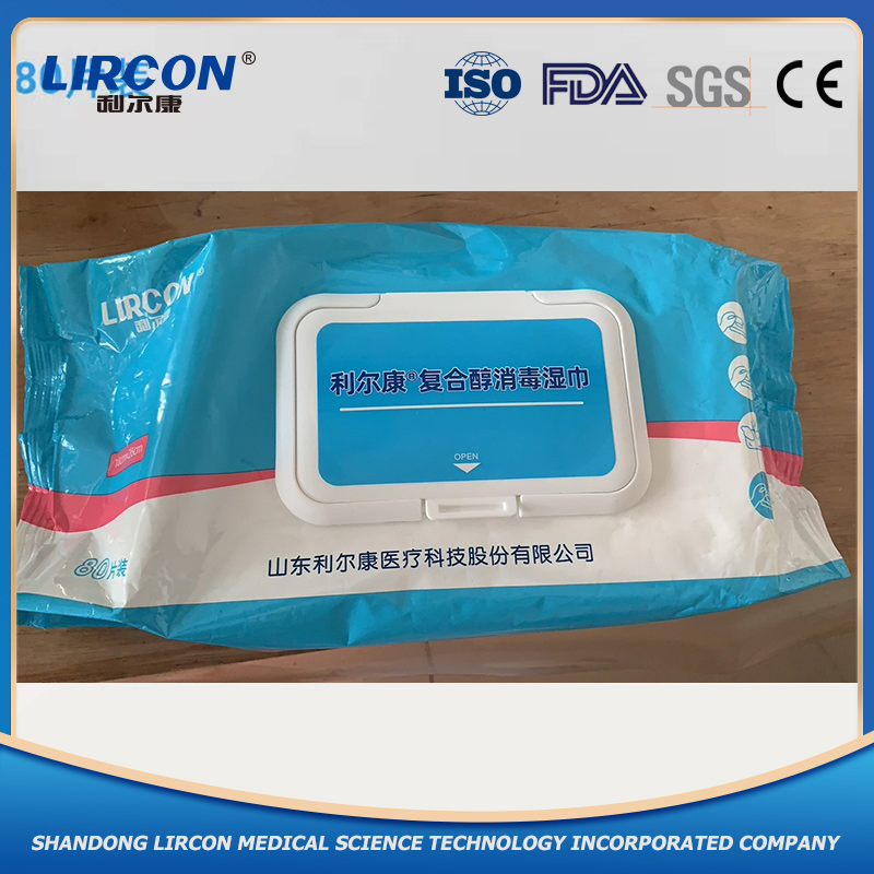 China Factory Disposablemedical Antibacterial Wet Alcohol Disinfection Wet Wipe