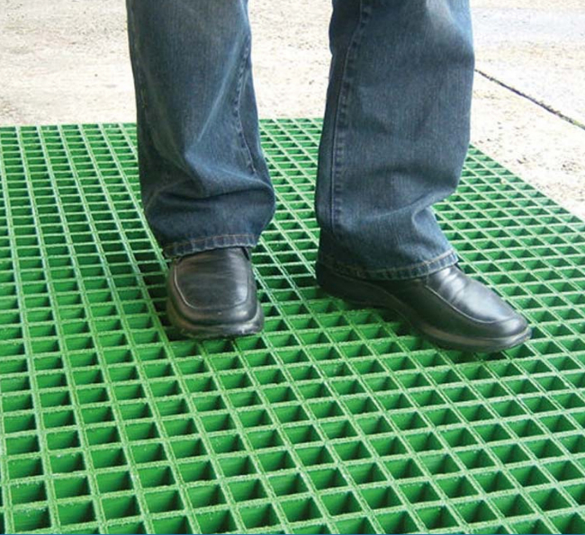 Custom Size Fiberglass Plastic FRP Car Wash Trench Drain Grating FRP Drainage Grating Floor Panel