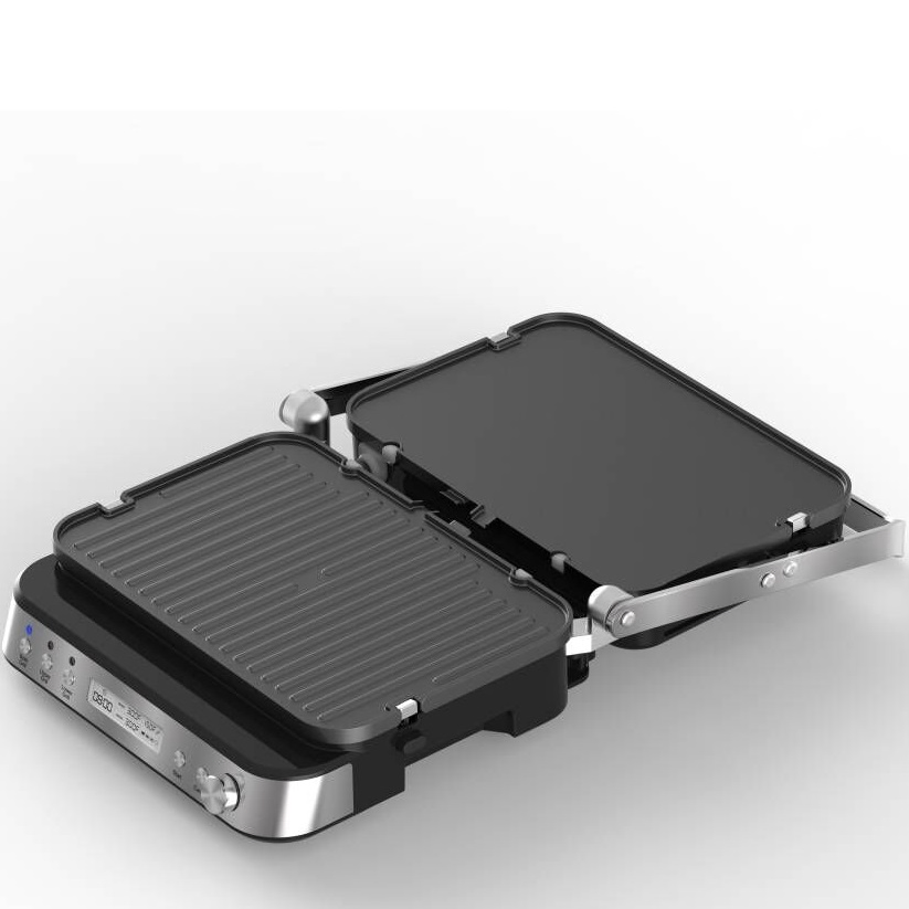 Home Appliance Contact Grill with Digital Display Kitchen Electronics Panini Maker