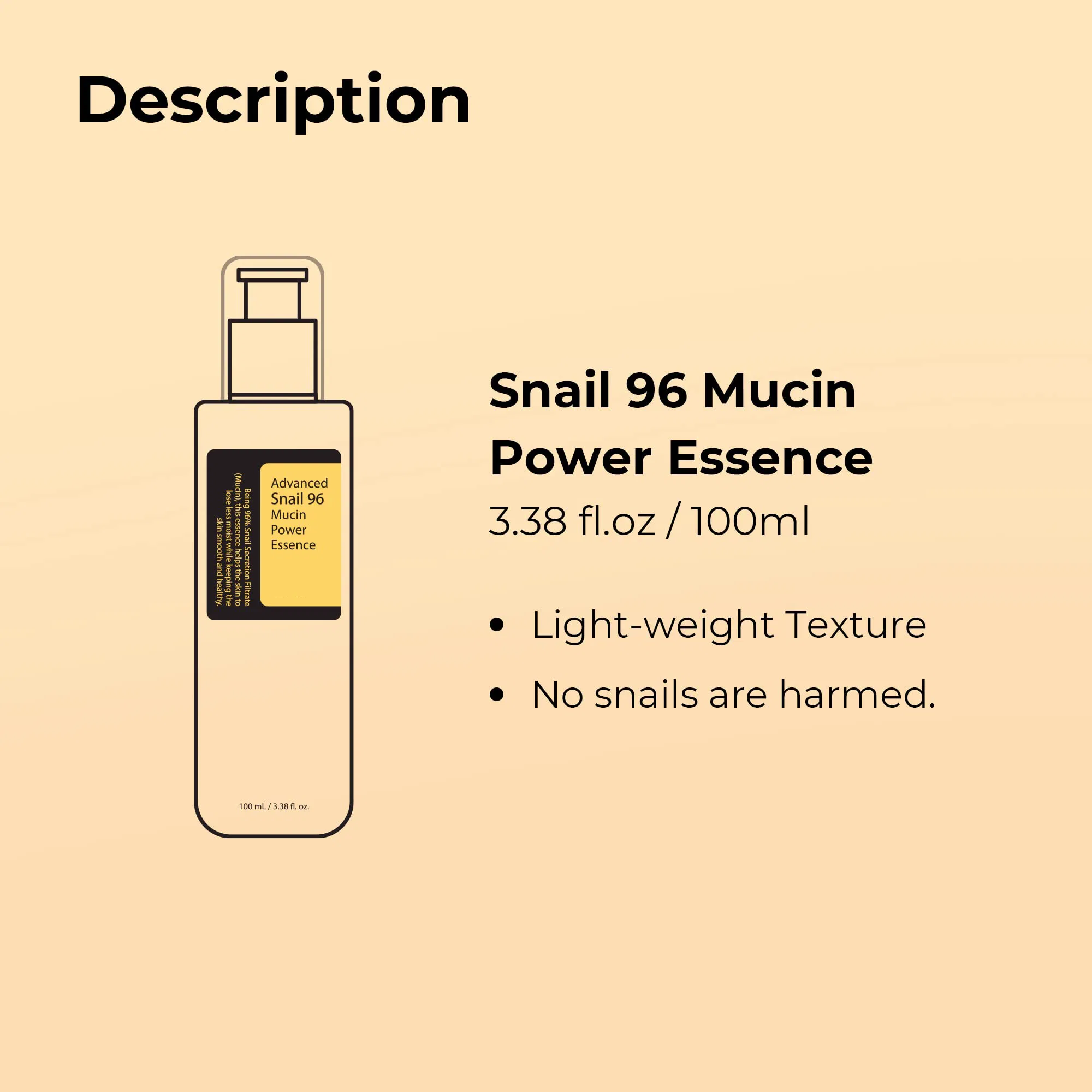 Beauty Cosmetics Skin Care Brighten and Delicate Skin Snail Face Essence