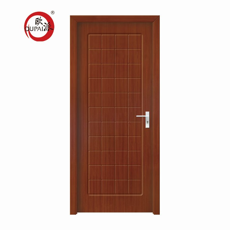 Top Sell Good Quality Solid Wooden Veneer Lobby Frosted Door