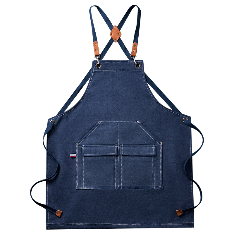 Kitchen Cafe Studio Polycotton Custom Logo Work Apron