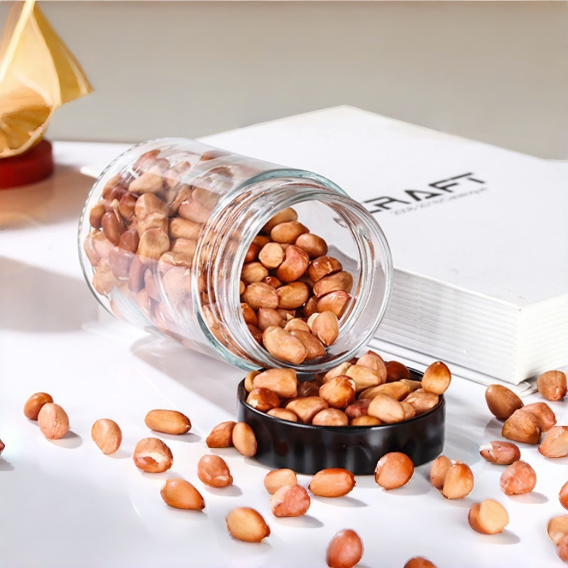 Frascos De Vidrio Food Grade Beef Pepper Jam Honey Jar Pickle Glass Mason Jar with Metal Cap Heat Resistant Sealing Storage Jar