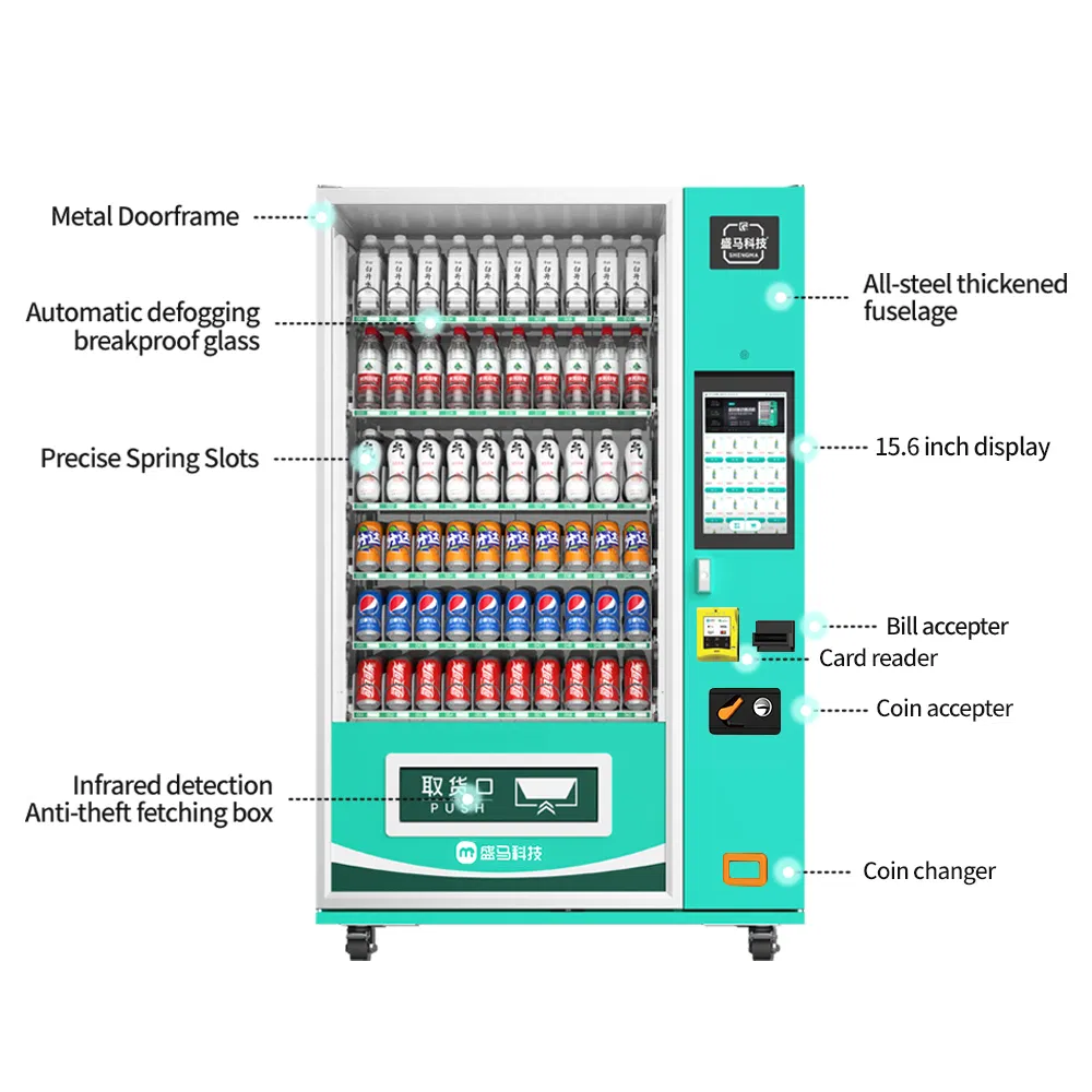 Fast Dispensing Vending Machine for Beverage Snack Quick Service