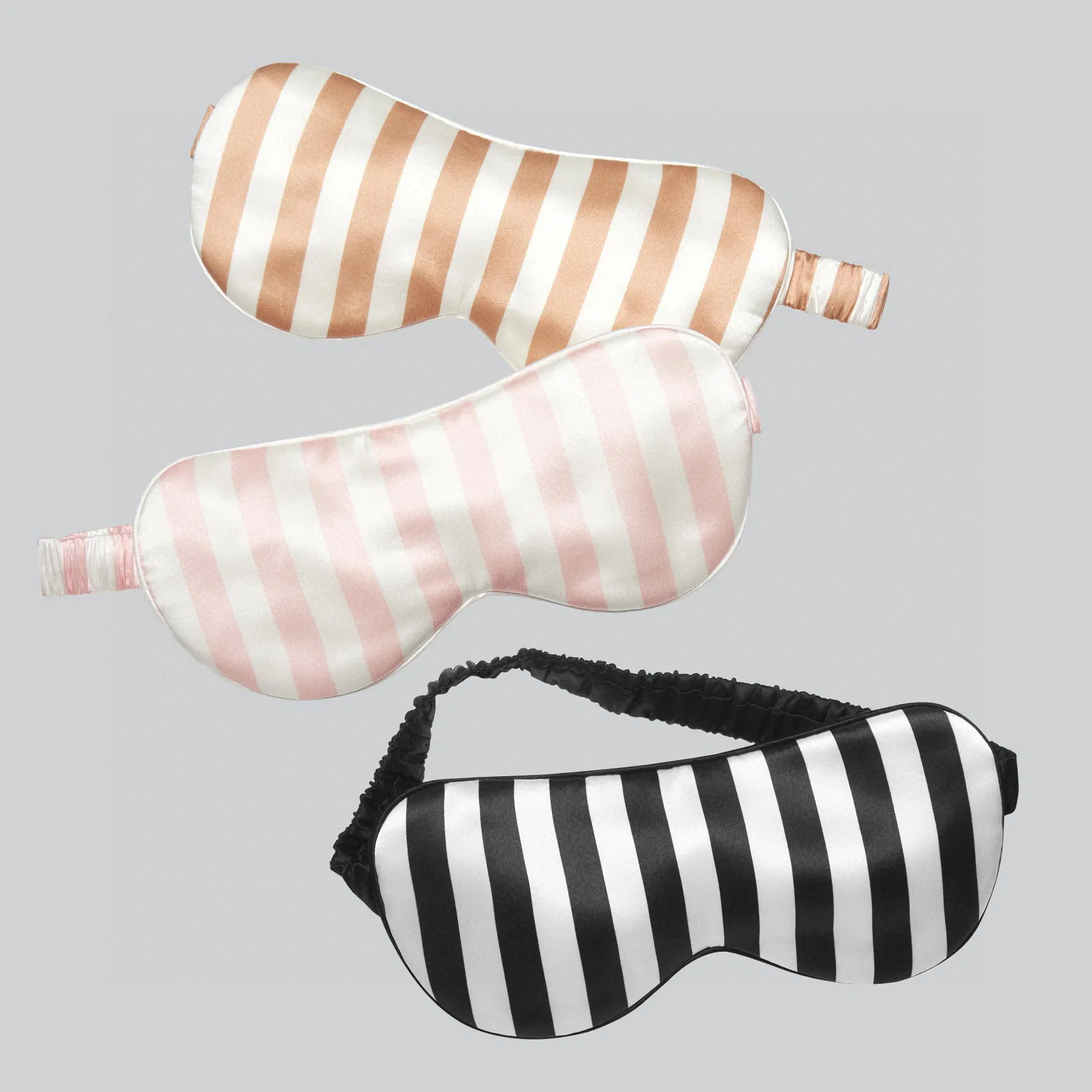 Custom Striped Digital Print 22mm 100% Mulberry Silk Sleep Eye Mask