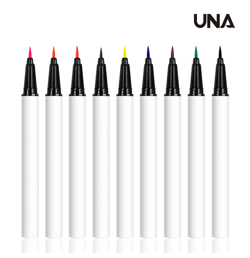 No Logo Private Label Fluorescent 9 Colors Waterproof Quick-Drying Smudge-Proof Makeup Liquid Eyeliner