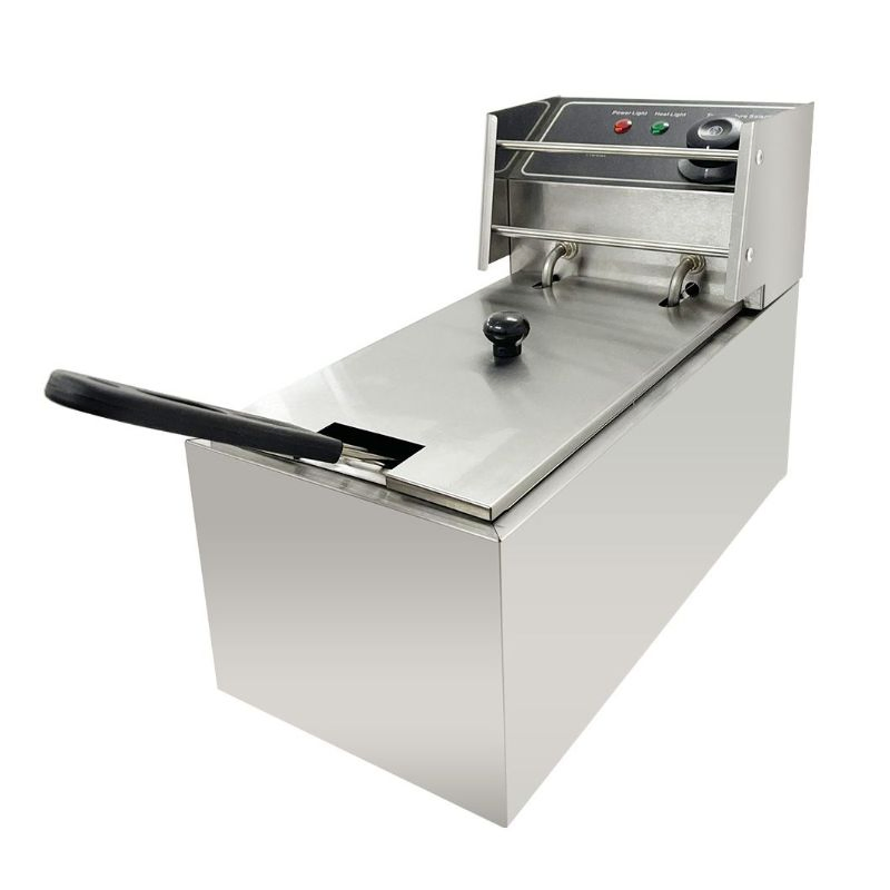 Commercial Stainless Steel 1-Tank 1-Basket Electric Deep Fryer
