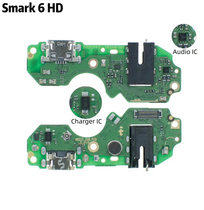 Оригинальный шлейф разъёма зарядки Tecno Smart 6 HD