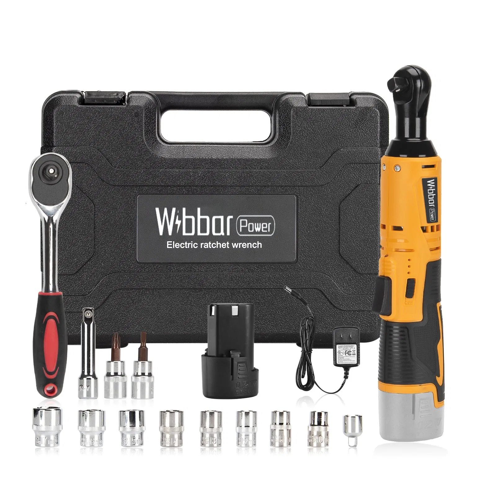 12V Lithium Ratchet Wrench, One Battery, One Charge+Luxury Accessories