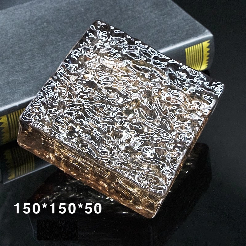 Red/Yellow/Blue/Green/Transparent/Extra Clear Solid Glass Block /Brick for Wall Decoration