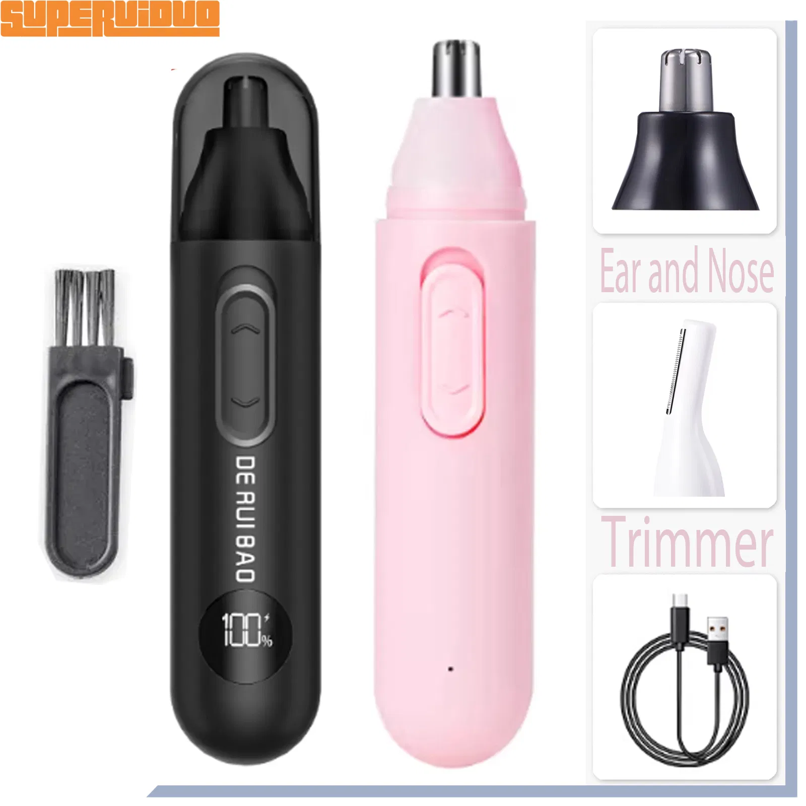 Simple Operation Grooming Tool for Men Ear and Nose Trimmer
