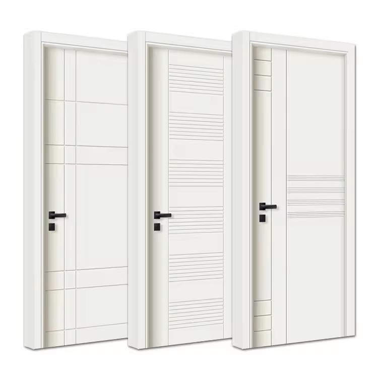 Cbmmart Hot Selling Wood Veneer Flush Swing Casement Wood Doors