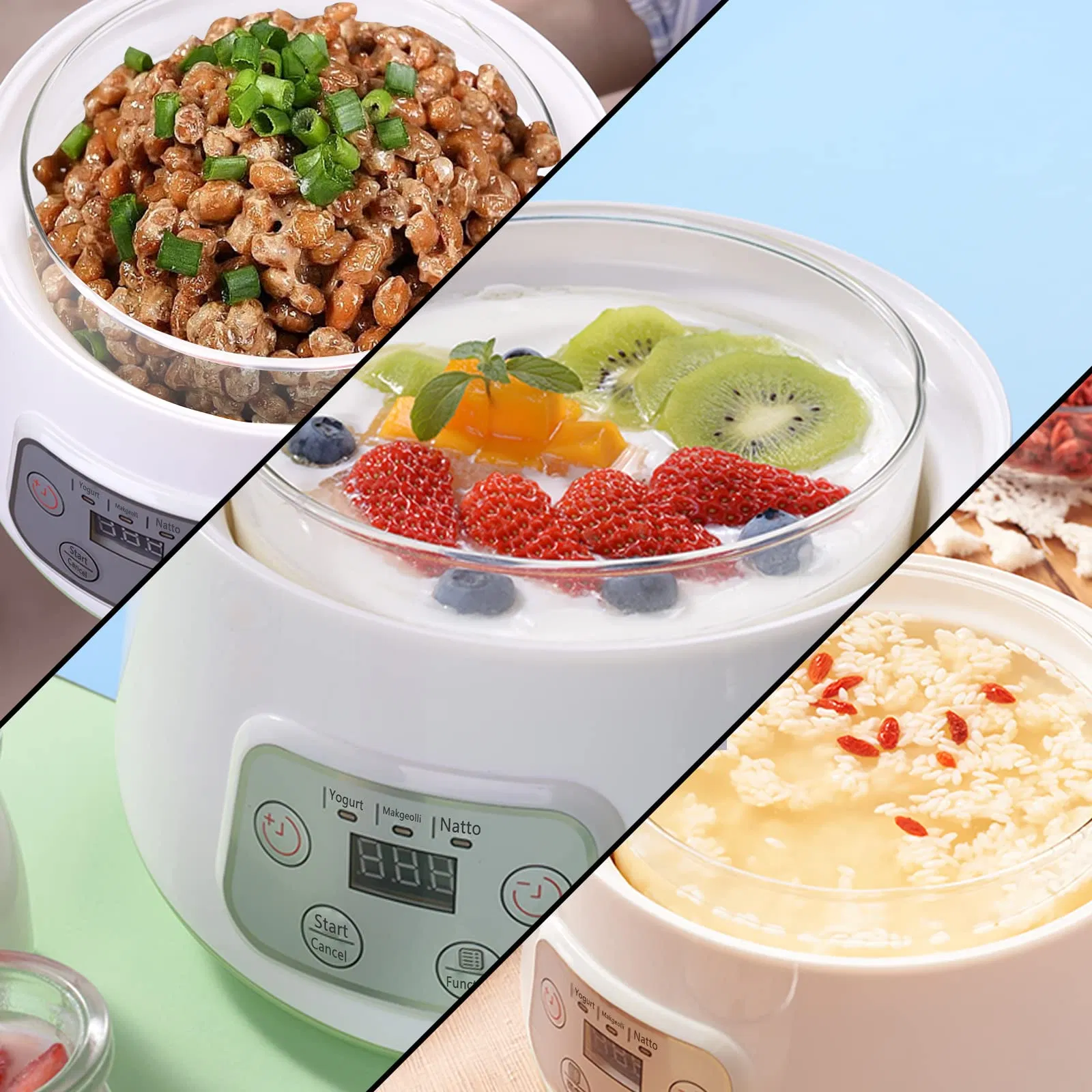 Hot Sale Multifunctional Time Control Automatic Natto Greek Yogurt Machine Maker