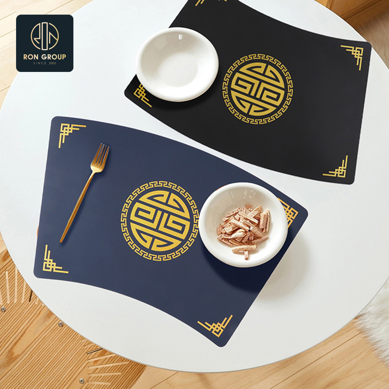 Wholesale Irregular Shape Dining Table Mats Heat Resistant Placemat for Restaurant