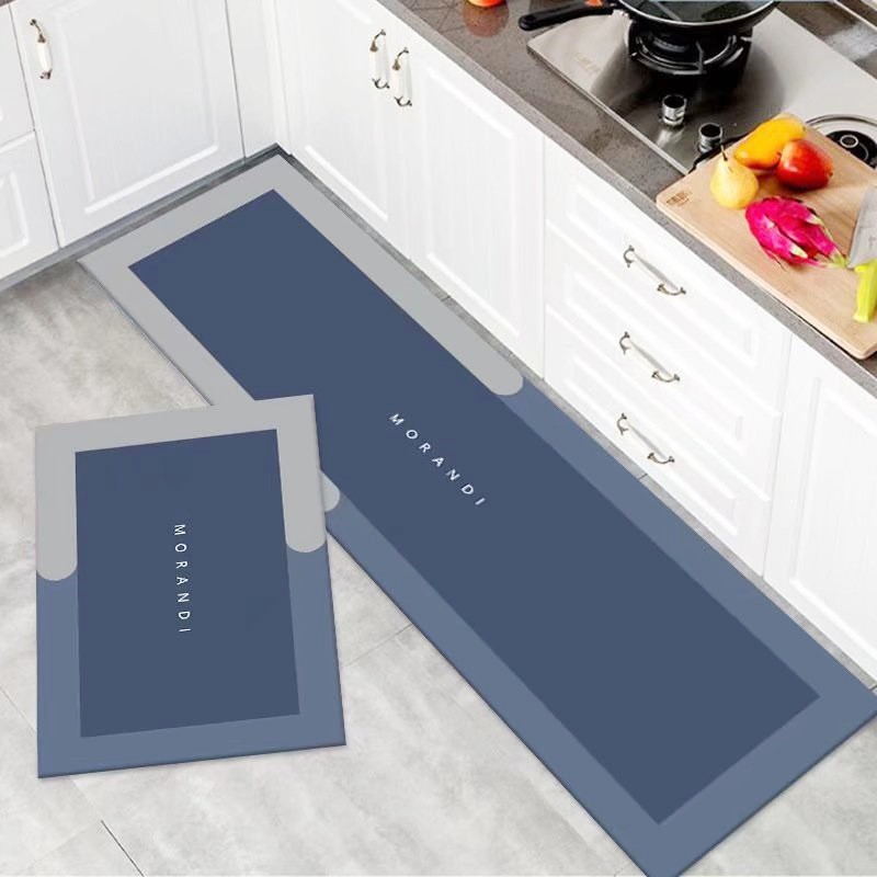 Non Slip Washable Kitchen Mats Rugs - Stain-Resistant Doormat Carpet for Kitchen Floor, Easy to Clean & Quick-Dry