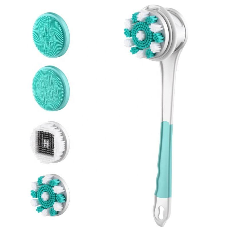 Electric Bath Brush, Multi-Functional Four-in-One Long-Handled Bath Brush