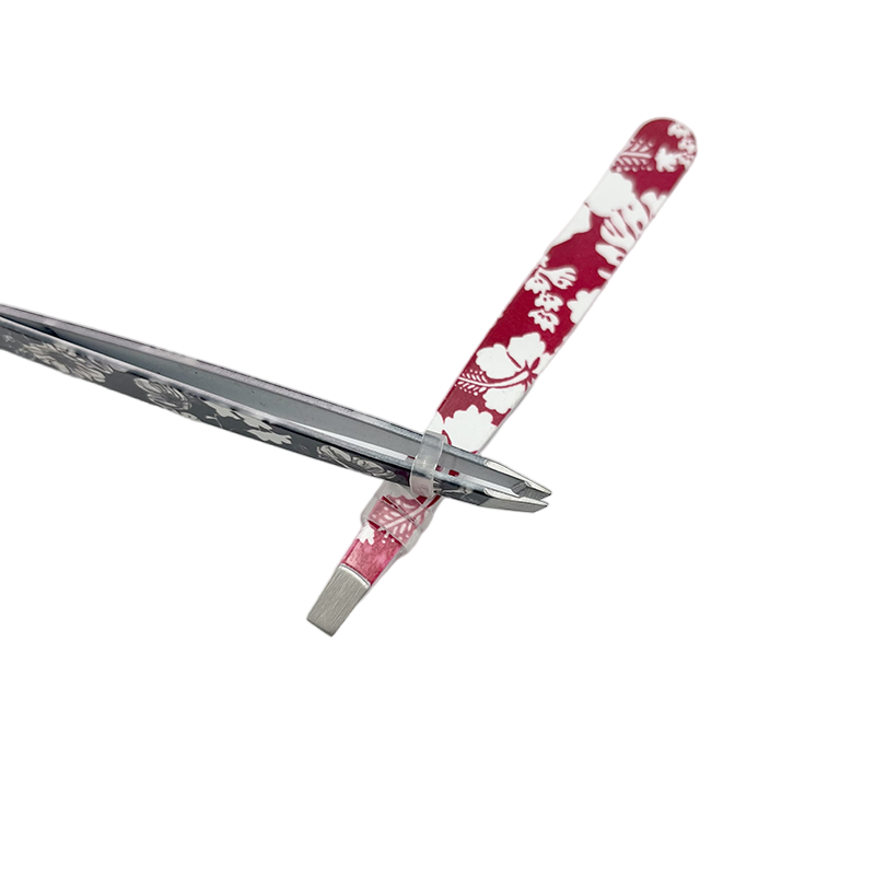 High Precision Printing Eyelash Eyebrow Tweezers Eyelash Aid Tweezer