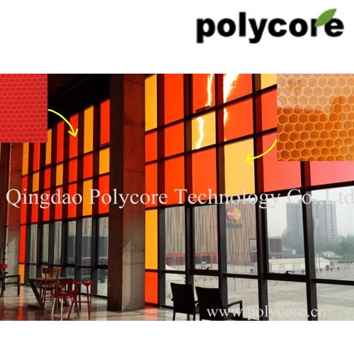 PC Honeycomb for Building Glass to Save Energy and Improve Building Artistry