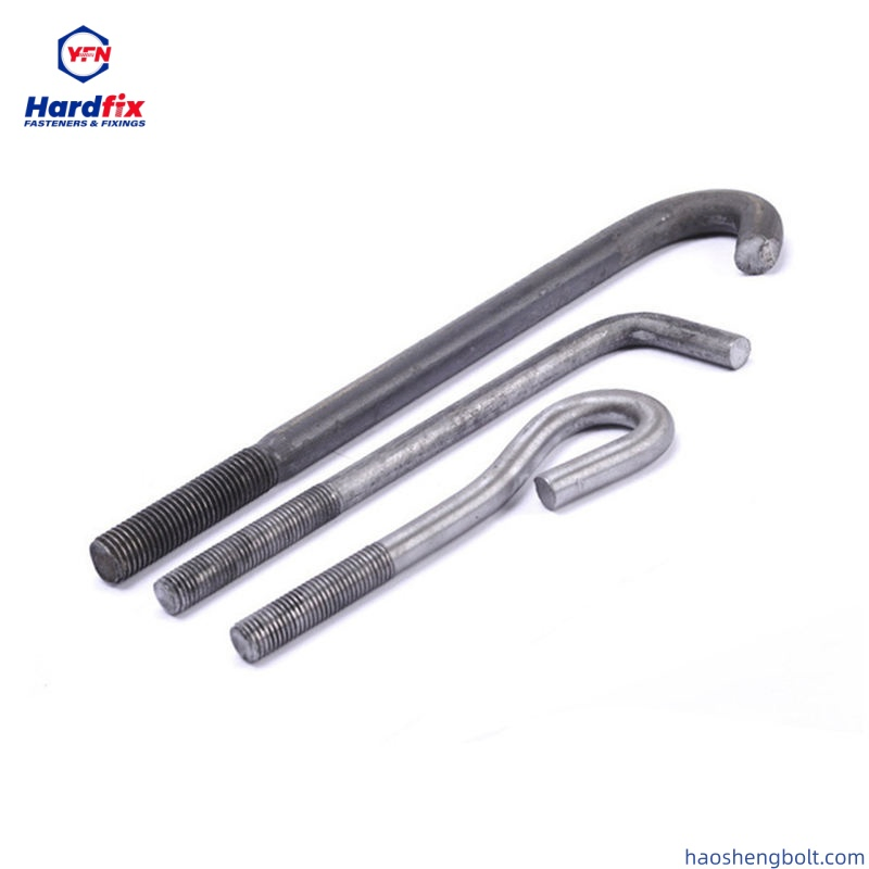 30mm Anchor Bolt M20 M16 M18 Hot DIP Galvanized 8.8 6.8 Grade L J Type Foundation