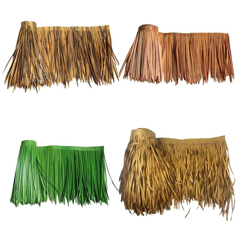 Best Factory Priced Fireproof Synthetic Artificial Straw Thatch Roof Durable Long Lifespan