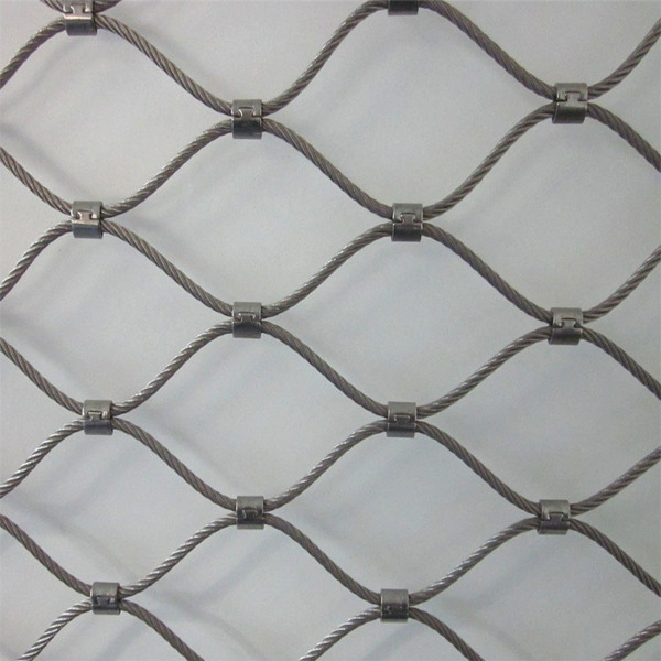 Stainless Steel Rope Cable Woven Animal Zoo Fencing Mesh