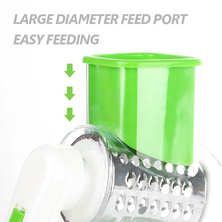 Тёрка для сыра и овощей с 3 насадками, ручная