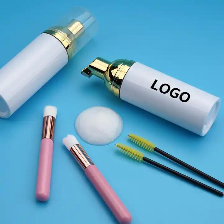 Eyelash Shampoo Concentrate Lash Extensions Cleanser Suit Rose Natural Foaming Shampoo Wash for Extensions Lashes