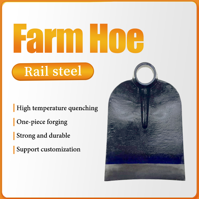 Farm Hoe Rail Steel Headed Hand Plastic Tool Hoe with Handle