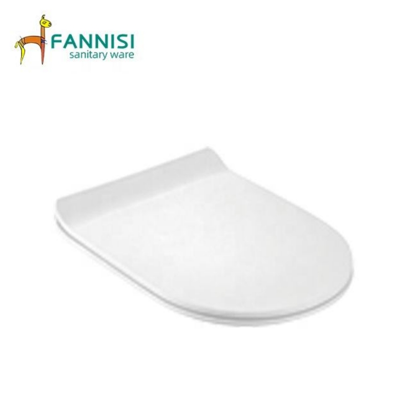 Factory Wholesale Toilet Accessories High Quality White Slow Close PP Toilet Seat