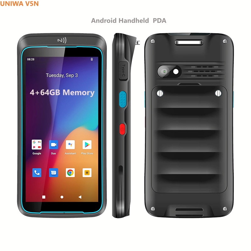 5.5inch Android Handheld PDA Barcode 2D Qr Data Collectors Smart Phone