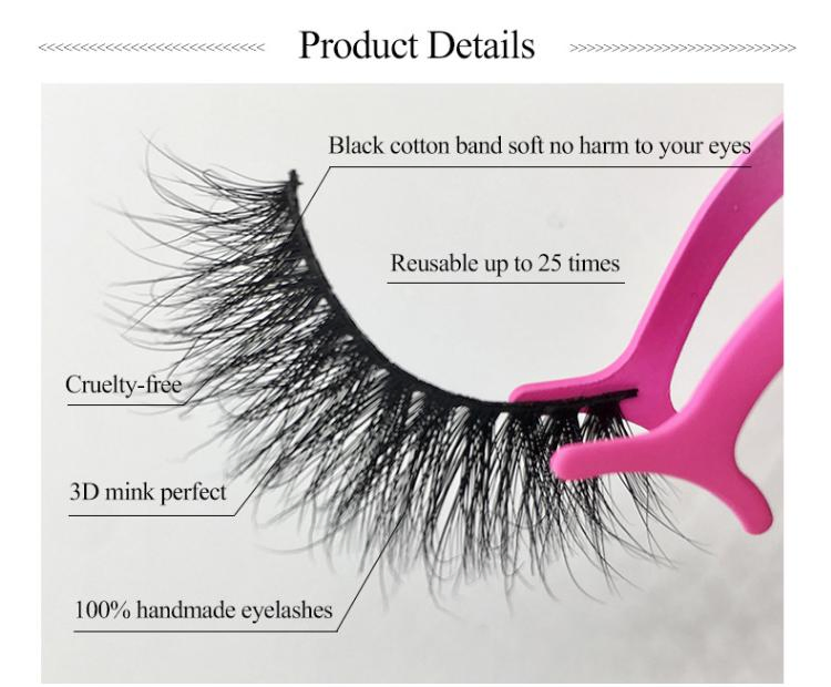 New Eyelash Style Wholesale Mink Eyelash Mink Effect 3D Natural Lashes False Eyelashes