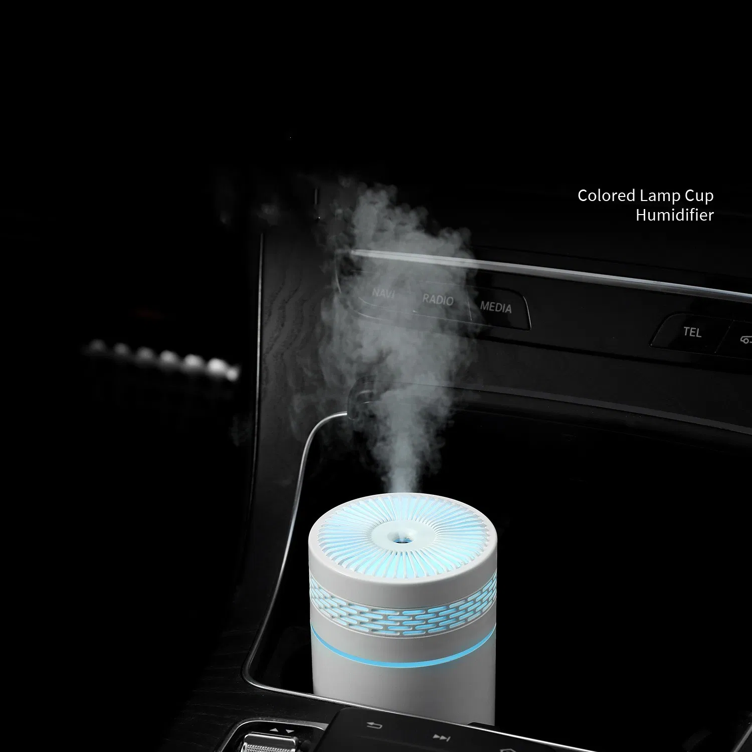 Portable Small Cool Mist USB Powered Mini Humidifier with Colorful LED Lights for Home Office Car Bedroom